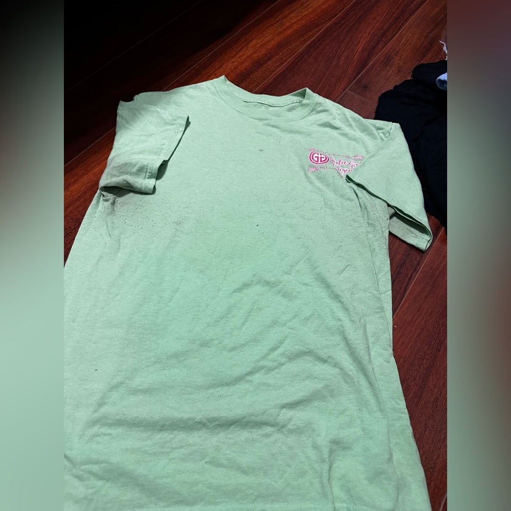 sparkle green shirt